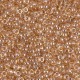 Miyuki seed beads 11/0 - Light smoky topaz gold luster 11-2439